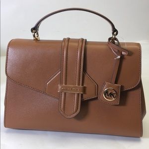 Michael Kors BleeckerSatchel Leather Luggage New